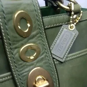 バッグ Coach Lily Legacy Turnrock Green Leather Coach | Bags | Coach Lily Legacy Turnlock Green Leather Tote
